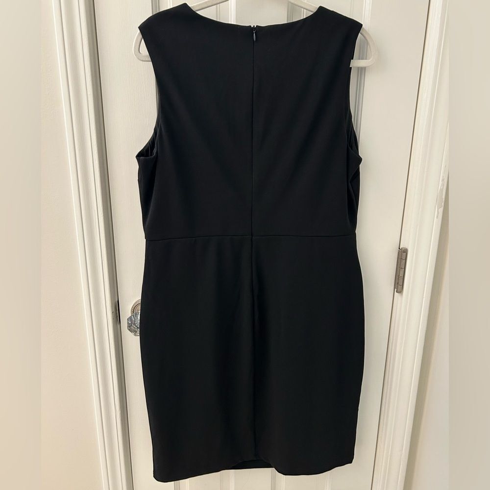 NWT Grace Karin Sleeveless Black Dress V Neck with Ruching Size XL - Picture 7 of 8
